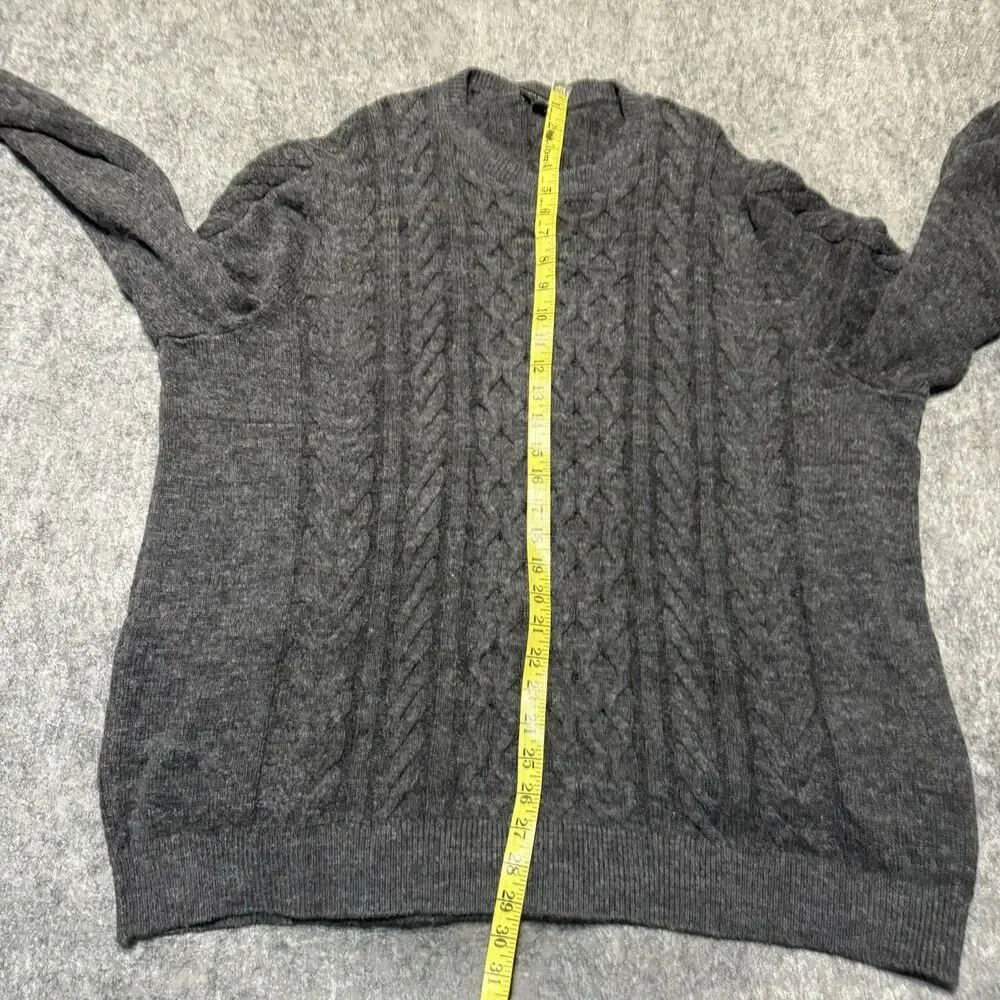 Vintage Banana Republic Mens Fisherman Sweater Size 2XL Cable Knit Wool Nylon